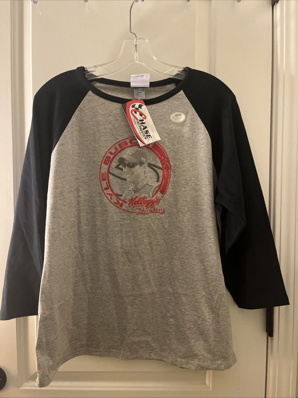 Kyle Busch Kellogg's Racing Women's Chase 3/4 Sleeve Shirt Nascar Size XL